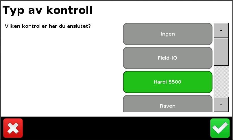 Uppgradera CFX-750 med funktion för sektionskontroll och VRA Funktion för sektionskontroll och VRA köps av din Trimble-återförsäljare. Funktionen aktiveras med hjälp av en kod.