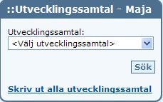 Samtalsunderlag Samtalsunderlag att besvara inför utvecklingssamtalet finns under denna länk. Du kan även besvara samtalsunderlaget via länk i Aktuellt-rutan.