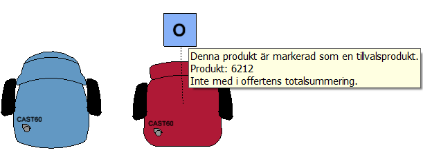 Ikonerna för Tillval är det en blå fyrkant med ett O (Option på engelska) i mitten. Välj Tillval ikonen genom att sätta muspekaren på den och klicka. Släpp musknappen.