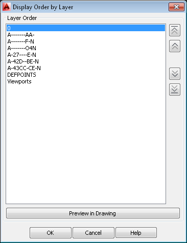 Display order by layer I AutoCAD MEP 2014 kan du sätta visningsordning på lagernivå, så att alla objekt på ett visst lager hamnar på en viss plats.