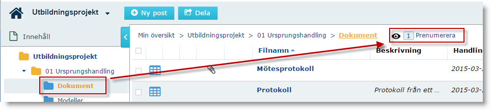 9 HUR HITTAR JAG MINA PROJEKT OM JAG INTE SER DEM? 9.1 Områden/Communities i INTERAXO Projekt kan ligga olika projektområden/communities.