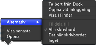 Spaces går ut på att du delar skrivbordet i flera delar, så kallade Spaces-fönster, du kan ha mellan och 6 fönster.