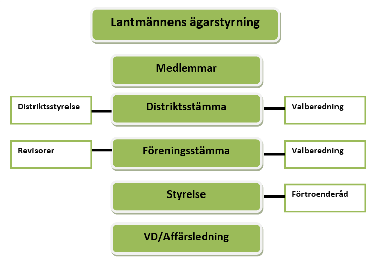 2 Företagsbeskrivningar 2.1 Lantmännen 2.1.1 Koncernen År 1850 startade den första ekonomiska lantmannaföreningen i Sverige, som var föregångaren till dagens Lantmännen.