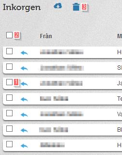 8 Radera SMS Radera enskilt SMS Om du vill radera en enskilt SMS klickar du på det SMS du vill radera i flödet så att meddelandet öppnas.