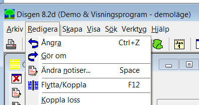 Flytta/koppla 3 Ett barn finns i fel familj -Markera giftet och barnet som ska få nya föräldrar -Vänsterklicka och dra barnet till barnfältet Går det inte att ångra (därför att du har gjort för