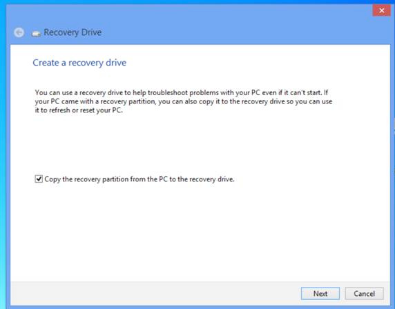 3. Klicka på Recovery (Återställning) > Create a recovery drive (Skapa en återställningsenhet). 4.
