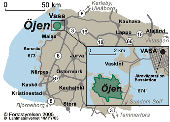 Längs Öjens naturstig, 4,5 km, finns elva informationstavlor som hjälper vandraren att bekanta sig med naturen på området, med läkeväxter och med gammal folktro.