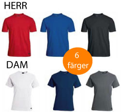 T shirt 100 % kammad bomull herr/dam X12008 12009 T shirt kort ärm 100% kammad bom.