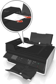 Felsökning 140 3 Stäng luckan till den automatiska dokumentmataren. 4 Tryck på OK eller tryck på, beroende på skrivarmodell.