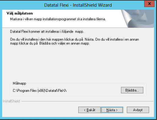 18 Tryck på Nästa för att fortsätta installationsförberedelserna. Standard sökväg rekommenderas.
