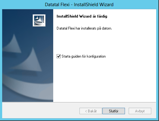 23 Installationen av Flexi är nu klar.
