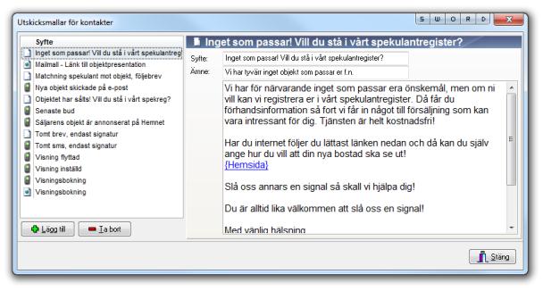 Här skriver du in titel på din mall. Till exempel Julkort 2010. Klicka på stäng när du klar med mallen.