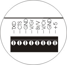 Kort B Symbol Förklaring Symbol Förklaring Skärm/jordanslutning GND Jord B Bussanslutning V/Gr Anslutning kortläsare + Positiv spänning Br/V Anslutning kortläsare Negativ spänning V/Or Anslutning