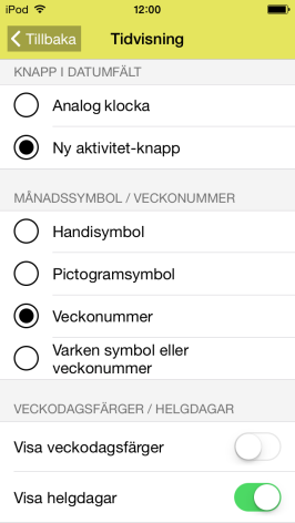 16.5 Info-menyn Via Inställningar Info-menyn väljer man vad som ska visas i Infomenyn, se kapitel 5.4.11 Välj info. 16.