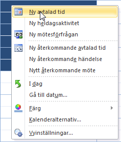 Bokning över flera dagar 8. Du får en standardpåminnelse 15 minuter innan avtalad tid. Klicka på listpilen och ändra tid om du så önskar.