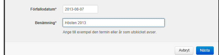 Välj vilka avgifter eller vilken avgift som ska tillsättas. Sök upp den/dem på samma sätt som du sökte upp mottagare.