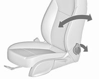48 Stolar, säkerhetsfunktioner Ställa in stol 9 Fara Sitt inte närmare ratten än 25 cm för att möjliggöra säker utlösning av airbagen.