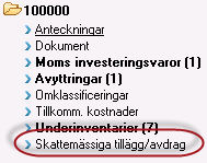 Om inventarien är kopplad till en byggnad föreslås avskrivningsprocenten därifrån.
