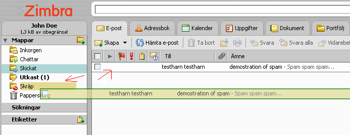 2. Hantering Nedan följer anvisningar hur man utför diverse ärenden via detta system. Något som är väldigt bra är Zimbras filtersystem där man skapar regler för hantering av sin email.