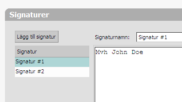 3. Inställningar Det går att ställa in allt från språk, tema, tid till signaturer och hantering av multipla konton.