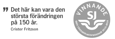 Exempel på tillämpning Vinnande SJ Implementera nya