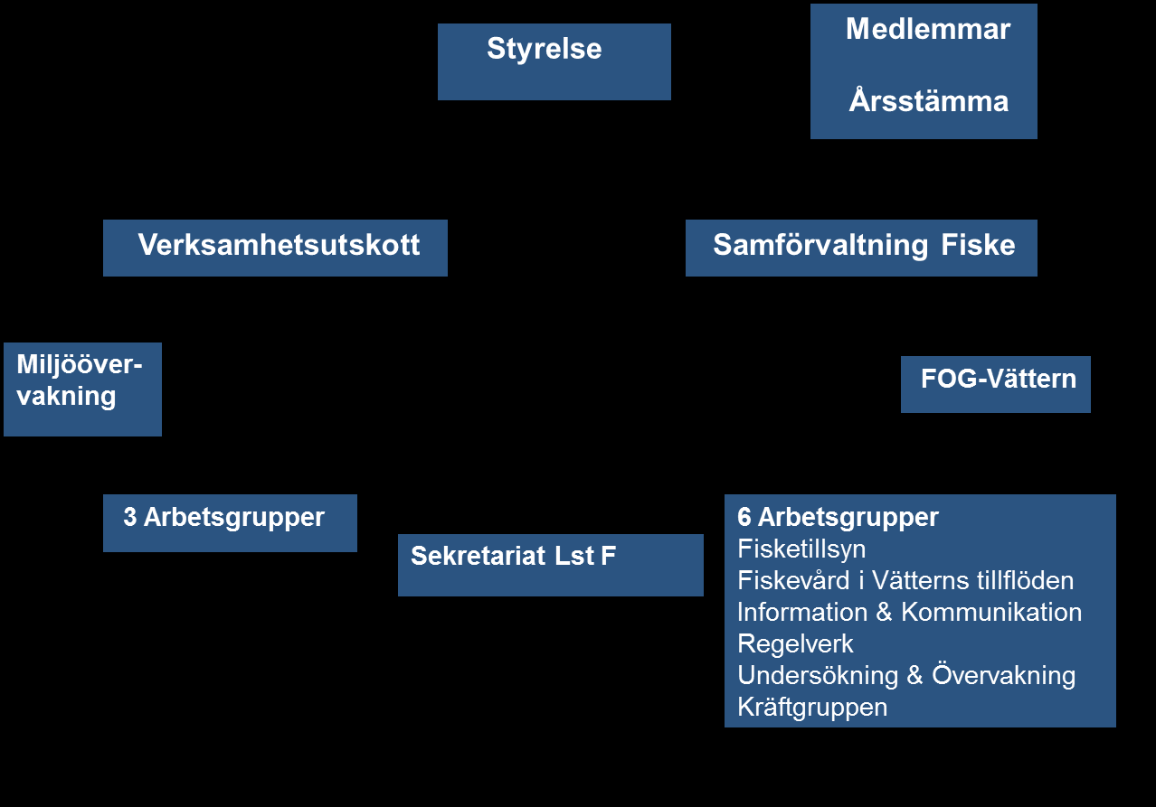 Deltagare och Samarbete Samförvaltning Fiske är idag ett fungerande organ där olika kategorier fiskande, samt även andra intressenter som turistnäring, kommuner och myndigheter, genom ömsesidiga