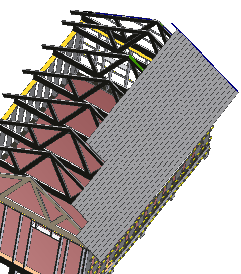 Takbrädor Normalt spikas brädor ovanpå takstolarna. Dessa brädor brukar kallas för råspont. Dimensionen kan variera men en vanlig dimension är 22x120.