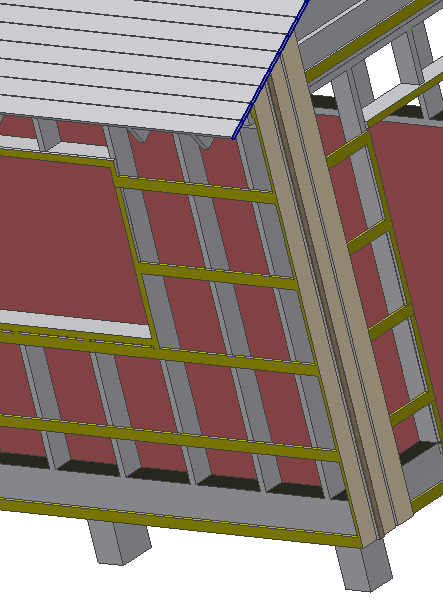 Ytterpanel Läkten som täcker springan har dimensionen 22x45.