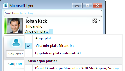 Okänd Din närvarostatus är inte känd. Om andra inte använder Lync som snabbmeddelandeprogram kanske din närvaro visas som okänd för dem. Den här statusen är automatisk.