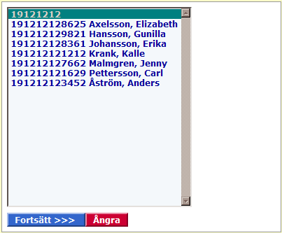Det är möjligt att ändra uppgifter som angår registreringar i de journaler som ännu inte har överlämnats till arkivet dvs de som inte har något sekvensnummer tilldelat.