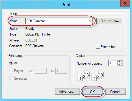 6.2 Spara personkort som PDF för att kunna skriva ut Öppna upp ett personkort.