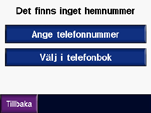 Använda handsfree-funktionerna Visa samtalshistorik Obs! Samtalshistoriken fungerar bara om din telefon kan överföra samtalshistorik.
