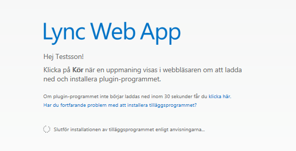 Ansluta första gången till möte som gäst via Lync Web App 3.