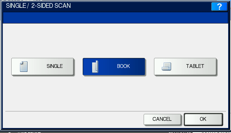 10. Skanna till USB 1. Sätt in USB-stickan i uttaget på högra sidan av maskinen (se s. 2) Tryck på knappen SCAN till höger om pekskärmen 2.