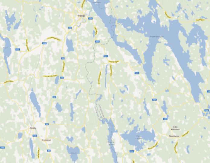 51(115) 1.12 Österbymo-Tranås 1.12.1 Allmänt och befintlig infrastruktur Österbymo och Tranås binds samman av väg 131. Tranås Österbymo 1.12.2 Befolkning och arbetstillfällen 1.12.2.1 Befolkning i tätorterna utmed stråket Stråket innefattar tre tätorter Österbymo, Hestra och Tranås.