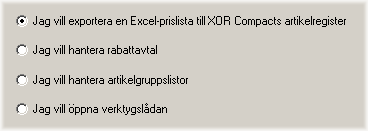 3.4.2. Ta bort en artikelgruppslista ur databasen Markera den artikelgruppslista du vill ta bort och tryck på knappen Slutför. 3.4.3. Redigera grupperna i en artikelgruppslista Välj den artikelgruppslista du vill redigera i listan.