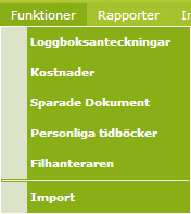 F o r d o n s k o n t r o l l N y v e r s i o n 2 0 1 3-0 9 S i d a 4 Felrapporter Nu kan man välja Alla felrapporter eller felrapporter för en enskild Felkategori Menyvalet Felrapporter -> Lista