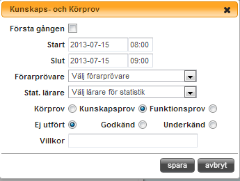 Villkor. Man kan ändra Villkor inom 3 månader (från t.ex. Manuell till Automat, eller från t.ex. MC lätt till MC begr.).