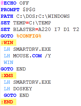 (Computer Hope, 2013). I figur 1 ser man ett exempel på hur autoexec.bat såg ut i MS- DOS version 6 från år 1993. 5 Figur 1: Autoexec.