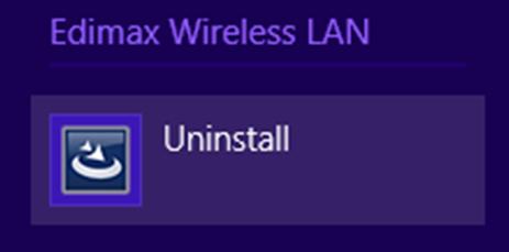 En avinstallationsguide kommer att guida dig genom processen. III-2-2. Windows 8/8.1 1.