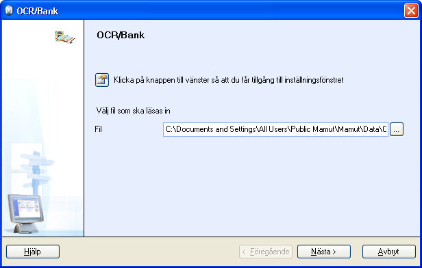 BETALNINGSUPPFÖLJNING OCR/Bank OCR/bank - inläsning av bankfiler Med hjälp av OCR/bank kan du läsa in filer från banken som innehåller information om betalningar som dina kunder har gjort.