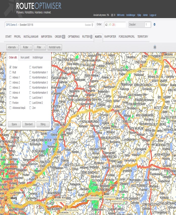 Route Optimiser Cloud - webbaserad ruttplanering Route Optimiser Cloud professionellt webbaserat ruttoptimeringssystem - används både inom transportlogistik och inom tjänstesektorns planering.