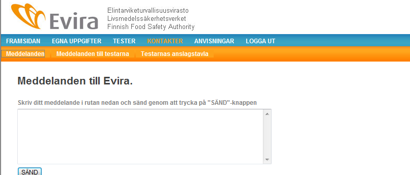 Sida/sidor 59 / 63 8. När Evira har bekräftat ordnandet av testet i den särskilda situationen, sänds omedelbart ett automatiskt svar per e-post till kompetenstestaren.