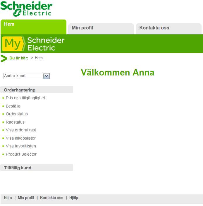 6. Sök pris och tillgänglighet Klicka på Pris och tillgänglighet Om man inte kan se rubrikerna i vänsterkanten så är man inte aktiverad användare.