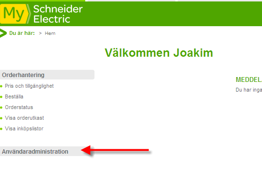 9. Instruktion för Lokala Administratörer MySE När en ny person på ditt företag ansöker om inloggning till systemet får du ett mail med hans/hennes förfrågan.