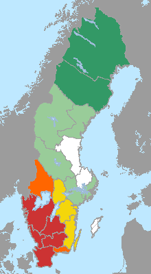 nu Årligt nedfall av oorganiskt kväve till barrskog, medelvärden