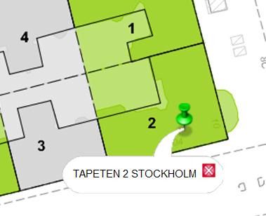 5. Sökverktygen - alternativt söksätt Fastighetsfråga - Adressfråga 1. Zooma in/förflytta dig till ungefär den del av kartan du vill söka i. 2.