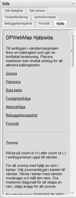 Kartinformation: Ytterligare information om klassificeringssystemet, Plan- och bygglagen (PBL), Riksintresseområden m m.