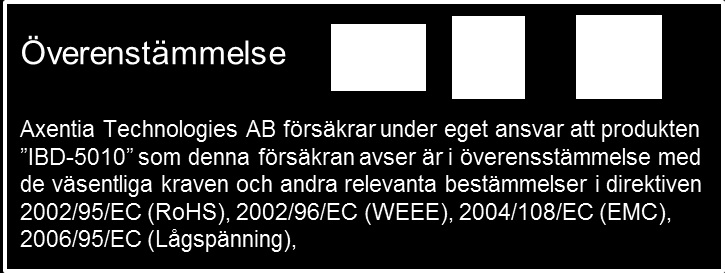 Ytterligare information Kontakta din Länsstyrelsen vid problem eller frågor om RDS-mottagaren. Contact your county administrative board if you have problems or questions about the RDS receiver.