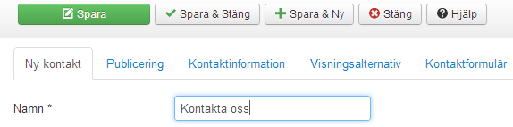 Modulen "Sök" 1. Gå in under Tillägg - Moduler 2. Klicka på knappen Ny 3. Klicka på "Sök" 4. Skriv en valfri rubrik 5. Välj en position t.ex. Position-0 6.